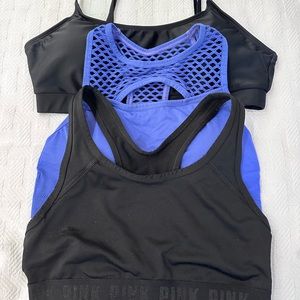 Sport bra set of 3 different brands